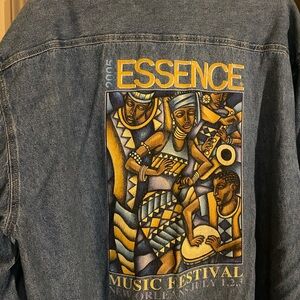 Vintage Essence Music Festival Denim Top